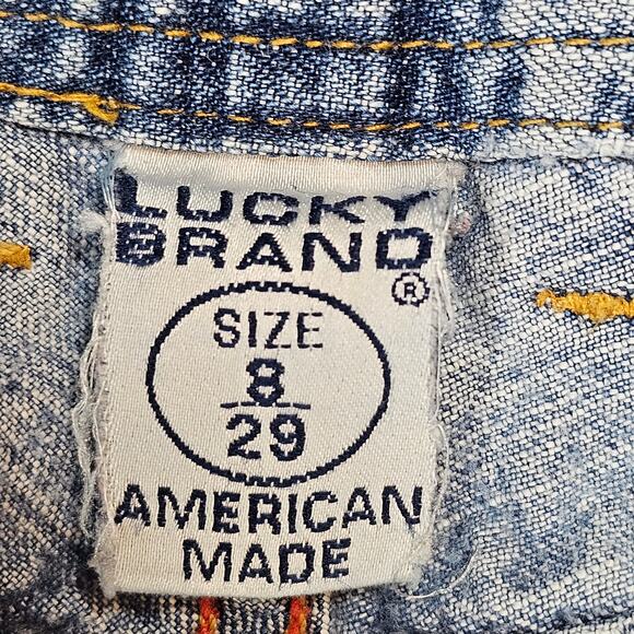 Lucky Brand Dungarees by Gene Montesano Wonder Jean Women's 8/29 LONG Vintage - Picture 7 of 10